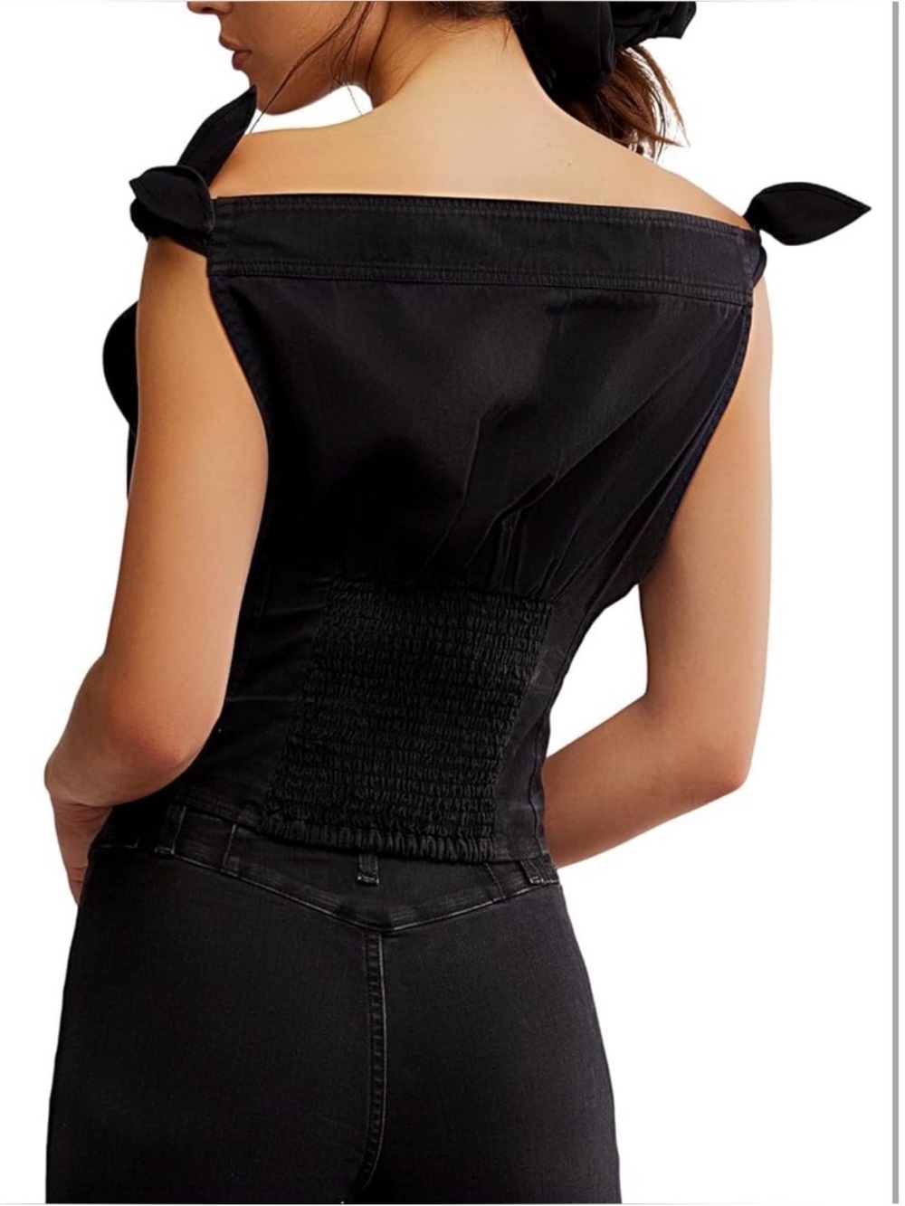NWT Free People Louie Indigo top - Picture 2 of 3